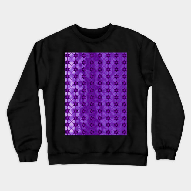 PURPLE Star Pattern Crewneck Sweatshirt by SartorisArt1